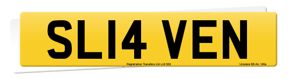 Registration number SL14 VEN